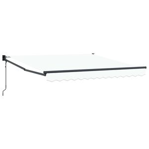 vidaXL Tenda retrattile Bianco 300 x 250 x 165 cm Poliestere e Metallo