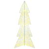 vidaXL Albero di Natale con 100 LED Bianco caldo 120 cm Acrilico