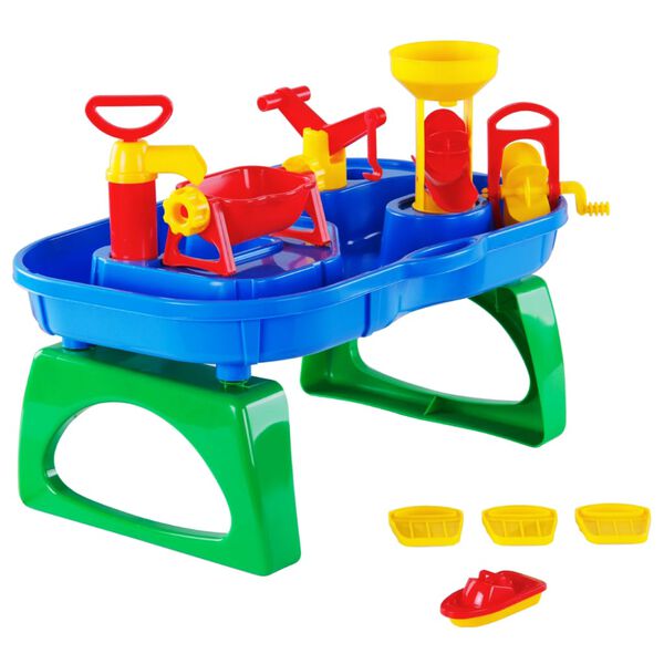 Polesie Wader Set Tavolo Esterno per Giochi d'Acqua 11pz 53x38x40cm PP