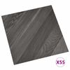 vidaXL Tavole per Pavimenti 55 pcs Grigio 5,11 m&sup2; PVC