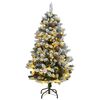 vidaXL Albero Natale Incernierato con 150 LED e Palline 150 cm