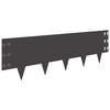 vidaXL Bordura per Prato 20 pz 100 x 30 cm Acciaio Nero