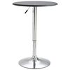 vidaXL Tavolo da Bar Nero &Oslash;60 cm in MDF
