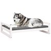 vidaXL Cuccia per Cani Bianca 105,5x75,5x28 cm Legno Massello di Pino