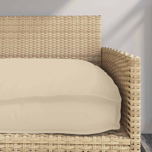 vidaXL Cuscino Beige 120 x 60 x 12 cm Tessuto Oxford