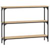 vidaXL Tavolino Consolle Rovere Sonoma 100x22,5x75cm Legno Multistrato