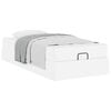 vidaXL Struttura letto con materasso con materasso 2 pcs Bianco PVC