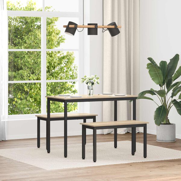 vidaXL panchina Sonoma 80 x 35 x 45 cm Legno multistrato