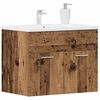 vidaXL Mobile Lavabo Bagno Legno Antico 60x38,5x46 cm in Truciolato