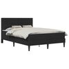 vidaXL Struttura letto con materasso vidaXL Nero 120 x 190 cm Velluto