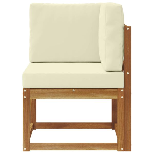 vidaXL Divano Angolare da Esterno Legno di Acacia Massello