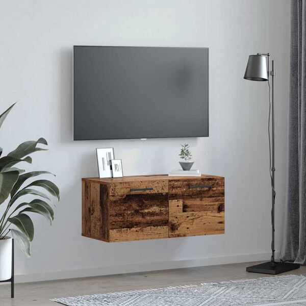 vidaXL Armadietto a muro Legno vecchio 80 x 36.5 x 35 cm