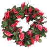 vidaXL Ghirlande Fiori Artificiali Natale 6 pz Rosa Rossa 250 cm