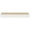 vidaXL Scaffale a Parete Rovere e Bianco 50x23x3,8 cm in MDF