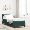 vidaXL Letto a molle con materasso Verde Scuro 80 x 200 cm Velluto