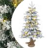 vidaXL Albero di Natale Mini 45 cm 25 LED Bianco caldo PVC e PE
