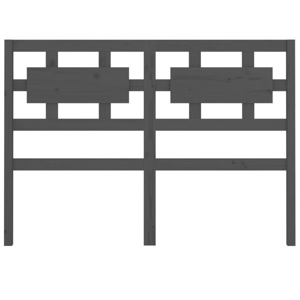 vidaXL Testiera per Letto Grigia 205,5x4x100 cm Legno Massello di Pino