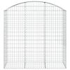 vidaXL Cesto Gabbione ad Arco 150x50x140/160 cm Ferro Zincato