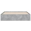 vidaXL Giroletto Cassetti Grigio Cemento 150x200 cm Legno Multistrato