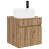 vidaXL Mobile lavabo da parete Rovere Artigianale 49 x 44,5 x 65,5 cm