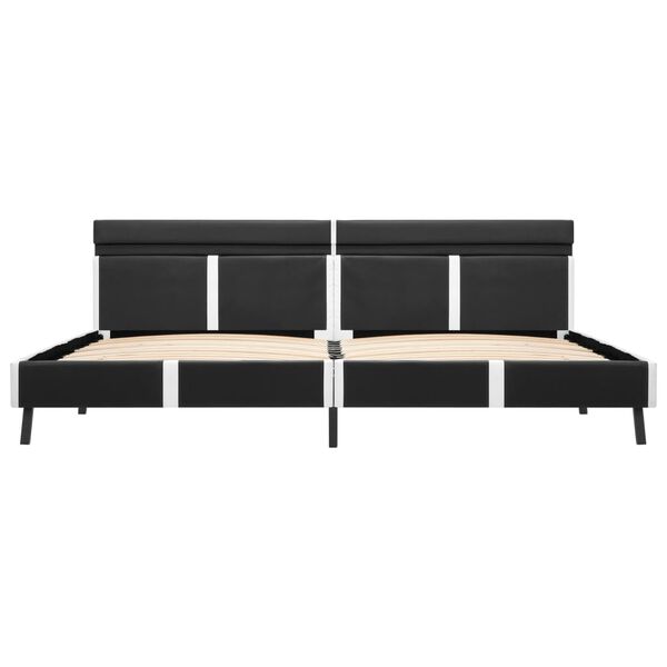 vidaXL Giroletto con LED Grigio in Similpelle 180x200 cm