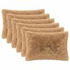 vidaXL Cuscino con cuscino HEERLEN 6 pz Tortora Fleece PV