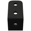 vidaXL Ganci 2 pcs Nero M5 x 110 mm Ferro