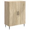 vidaXL Credenza Rovere Sonoma 66 x 34,5 x 89,5 cm Legno ingegnerizzato