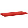 vidaXL Cuscino per Panchina a 1 Pezzo VUGHT 100% Poliestere Rosso