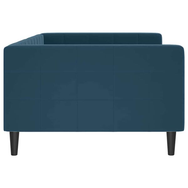 vidaXL Letto da Giorno Blu 100x200 cm in Velluto