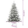 vidaXL Albero di Natale Artificiale con Rami Pieghevoli Bianco 210 cm