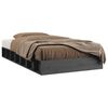 vidaXL Giroletto Grigio 75x190 cm Small Single in Legno Massello