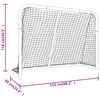 vidaXL Porta Hockey Rete Rossa Bianca 153x60x118cm Acciaio Poliestere