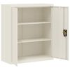 vidaXL Armadio Classificatore Bianco 90x40x105 cm in Acciaio