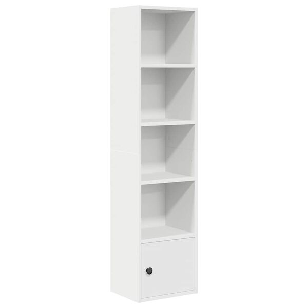vidaXL Libreria Bianca 31x24x127 cm in Legno Multistrato