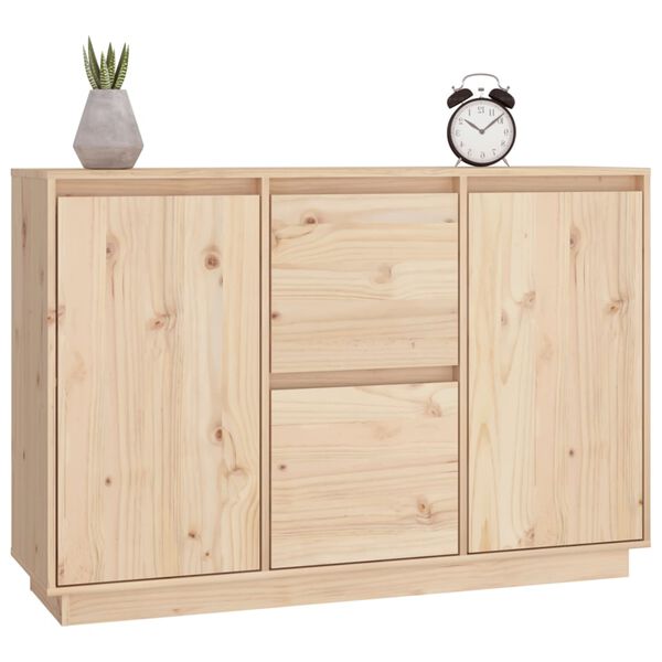vidaXL Credenza 111x34x75 cm in Legno Massello di Pino