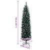 vidaXL Albero di Natale Artificiale Sottile con 150 LED 150 cm