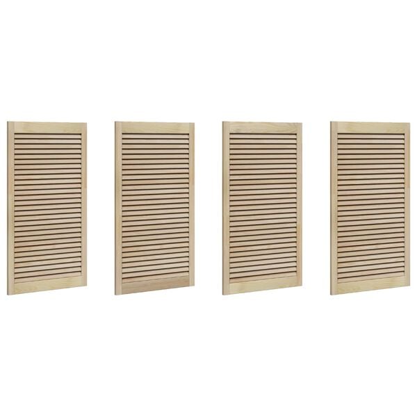 vidaXL Porta per Armadio 4 pcs Naturale 140.5 x 2.1 x 49.5 cm