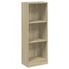vidaXL Libreria 3 Ripiani Rovere Sonoma 40x24x109 cm Legno Multistrato