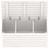 vidaXL Contenitore Giardino Bianco 101x50,5x46,5cm Legno Massello Pino