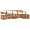 vidaXL Set di divani da esterno 5 pz Naturale