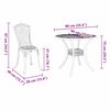 vidaXL Set da Pranzo per Giardino 5 pcs Bronzo 90 x 90 x 75 cm