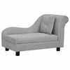 vidaXL Divano per Cani con Cuscino Grigio 83x44x44 cm in Peluche