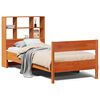 vidaXL Letto Libreria senza Materasso Marrone Cera 75x190 cm in Pino