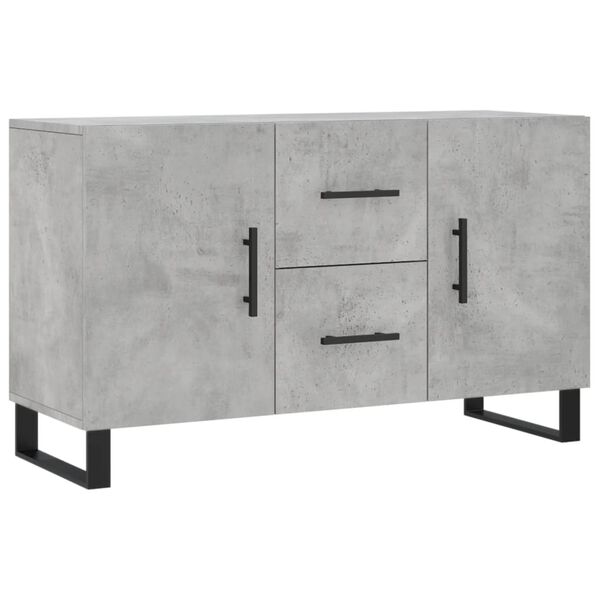 vidaXL Credenza Grigio Cemento 100x36x60 cm in Legno Multistrato