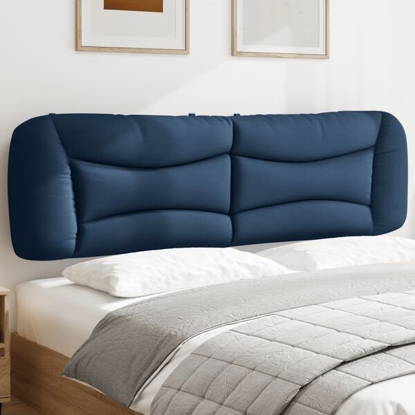 vidaXL Cuscino Testiera Hvar Blu 180 cm in Tessuto