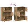 vidaXL Libreria Rovere Artigianale 60x24x76,5 cm in Legno Multistrato