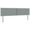 vidaXL Letto box spring con materasso Grigio chiaro 180 x 200 cm