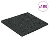 vidaXL Pad per patio in granuli di gomma Nero 9 x 9 x 0,3 cm Gomma
