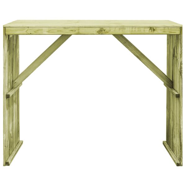 vidaXL Set Bistr&ograve; da Giardino 7 pz in Legno di Pino Impregnato